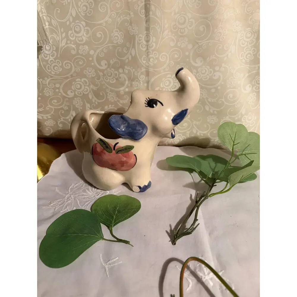 Vintage Elephant Ceramic‎ Creamer - Kitsch Kitchen Decor